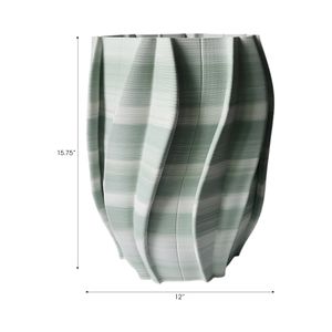 REESESHAW GREEN VASE 16 (IN) 9