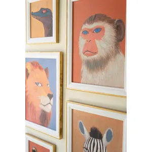 Set of 5 Framed Animal Prints 3