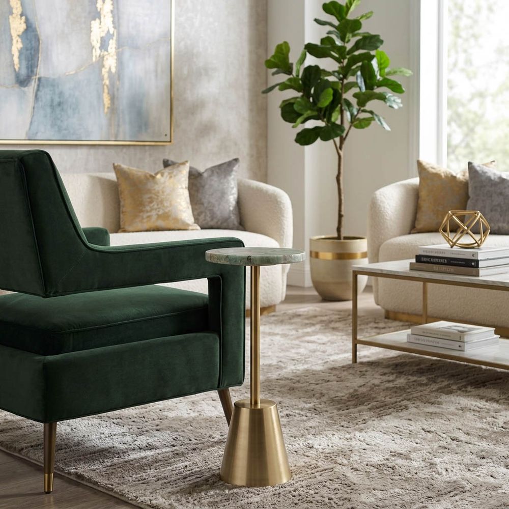 FENTONFORD GREEN ACCENT TABLE 25 (IN)