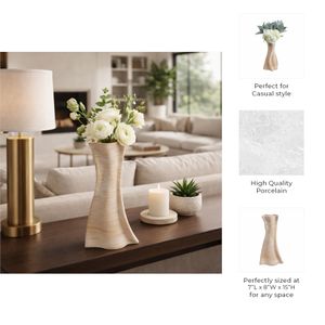 BRAEMORE TAN VASE 15 (IN) 10