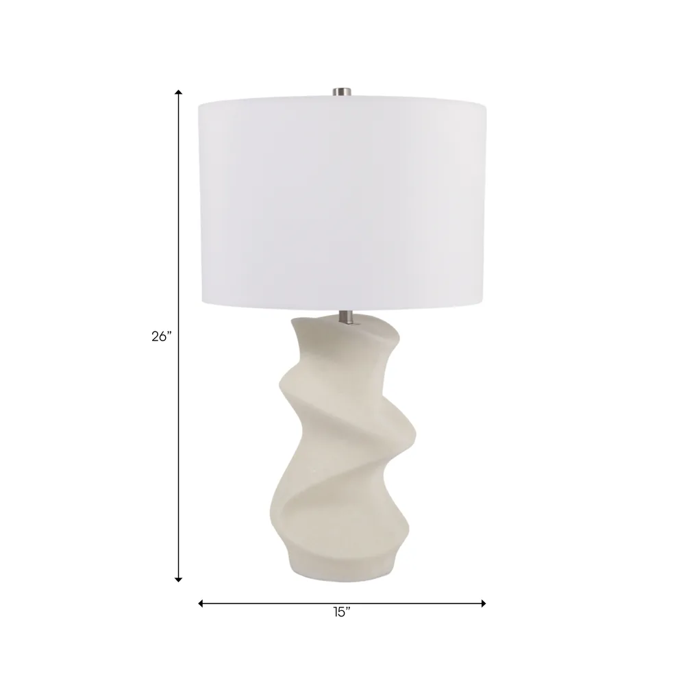 ELDON WHITE LAMP 26 (IN)