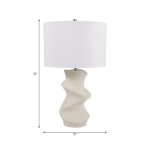 ELDON WHITE LAMP 26 (IN) 10