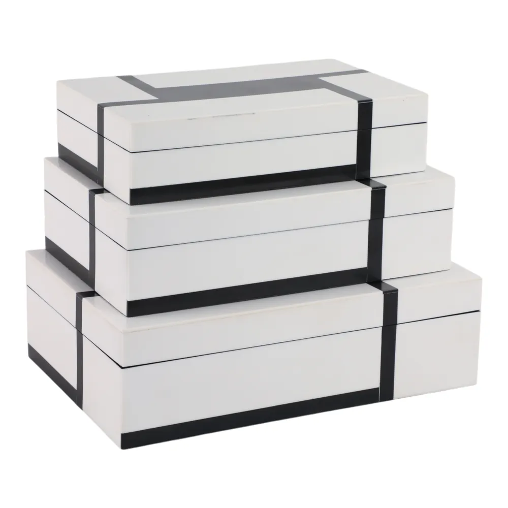 WALT SET OF 3 WHITE BOXES 4 (IN)