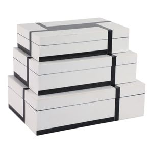 WALT SET OF 3 WHITE BOXES 4 (IN) 8