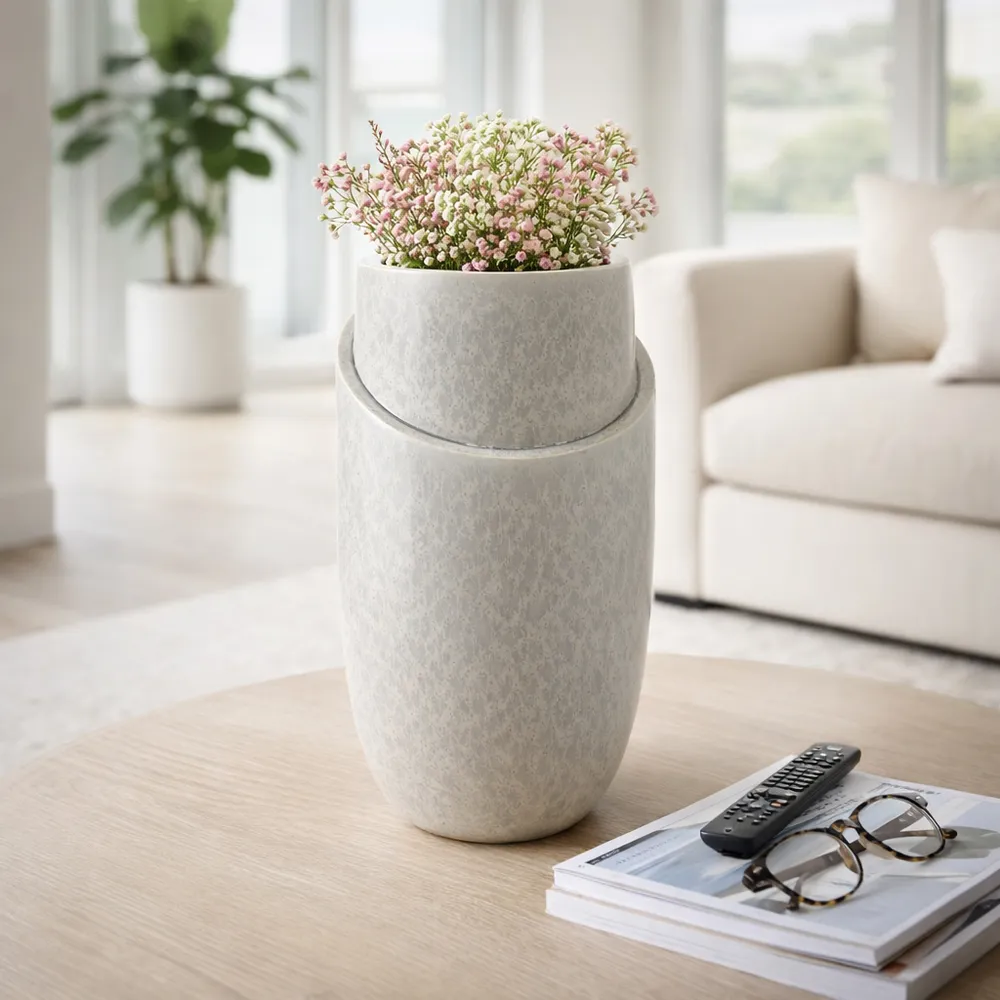 GREYSONSTONE GRAY VASE 15 (IN)