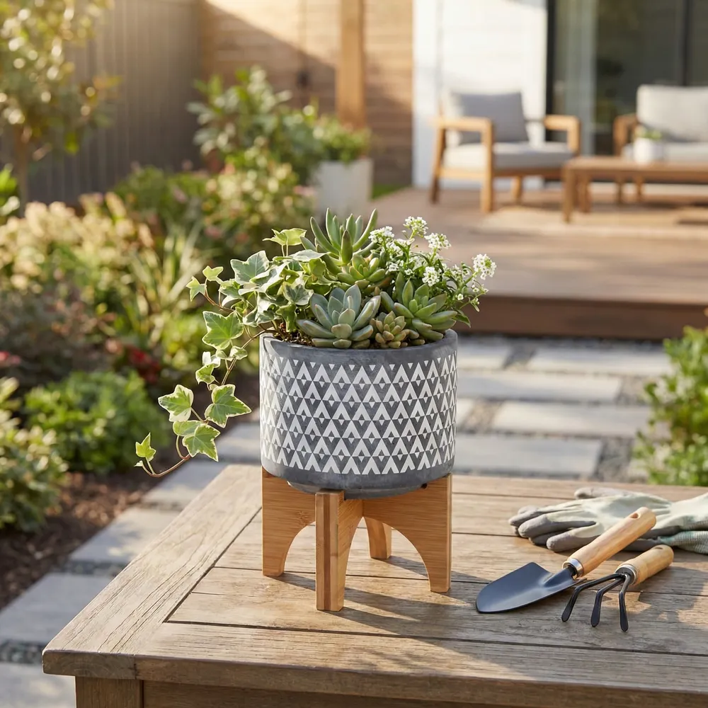 LYNNMILL GRAY PLANTER 6 (IN)