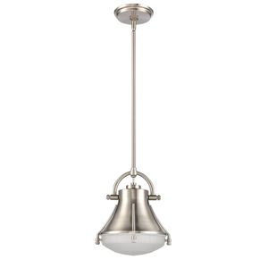 Urbanite 9'' Wide 1-Light Mini Pendant - Satin Nickel 2