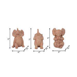 WALTONTON SET OF 3 BROWN DECOR 6 (IN) 10