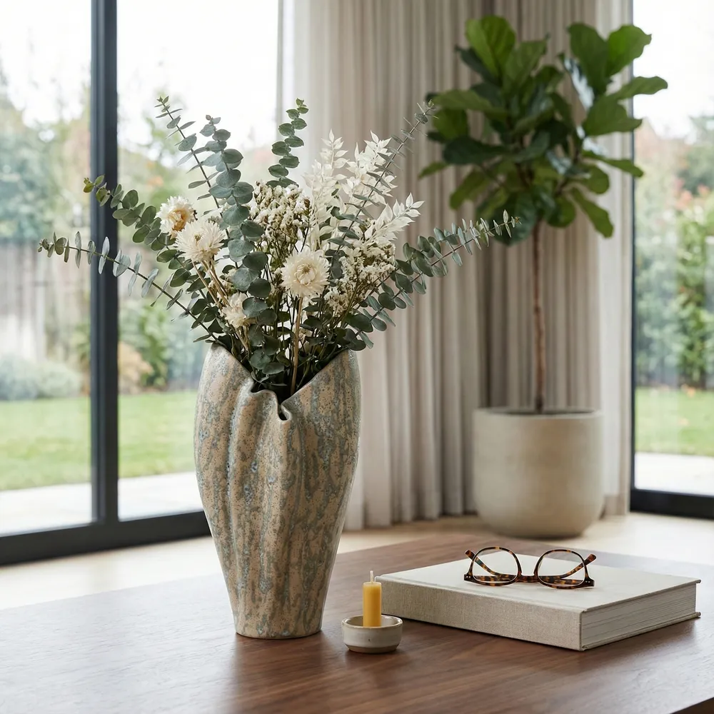 GALESTONE IVORY VASE 11 (IN)