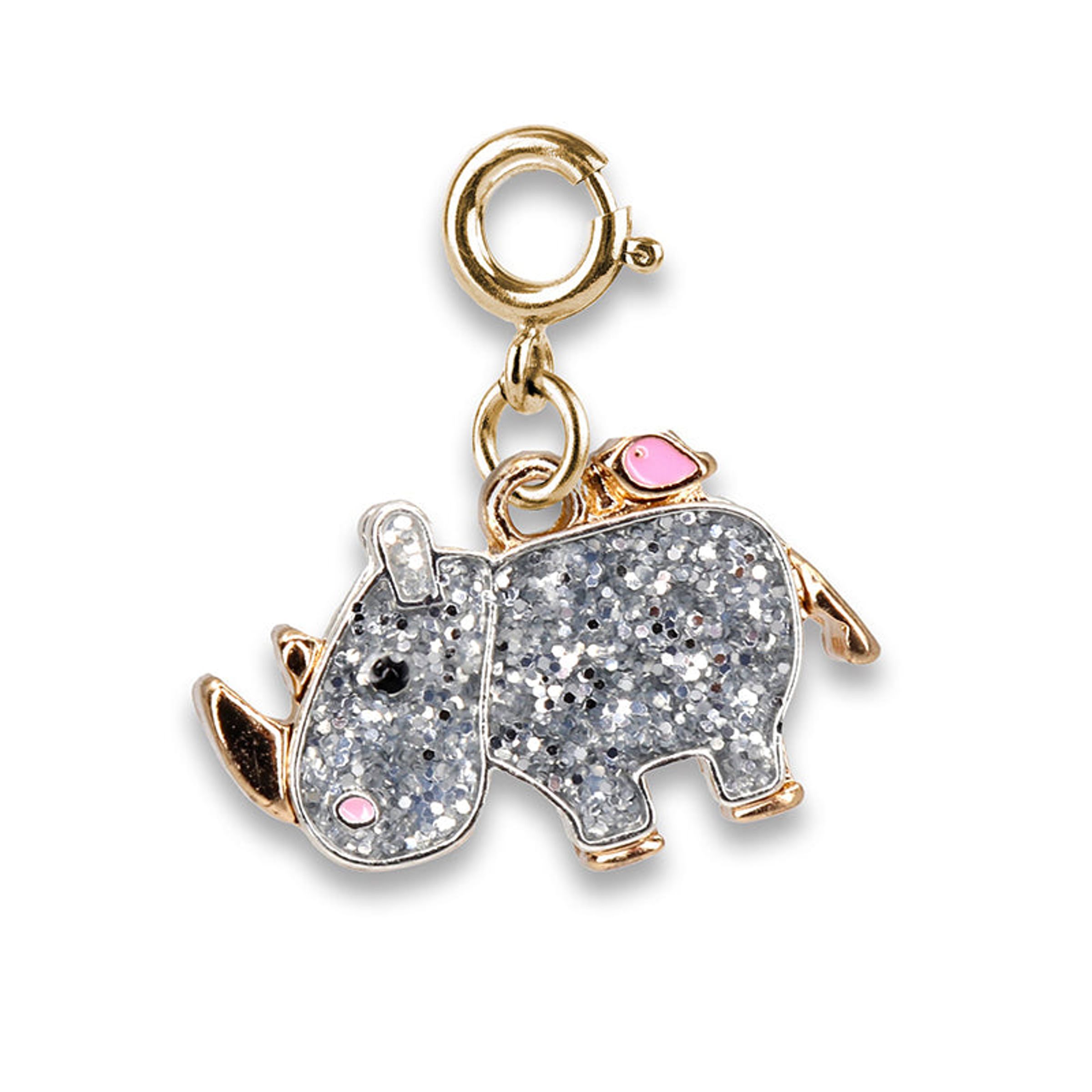 GLITTER KEYCHAIN - RHINO