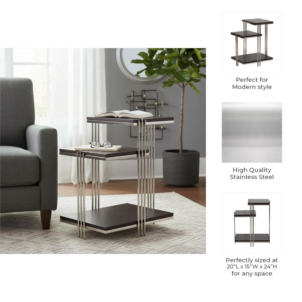 CASTONSHAW BROWN TABLE 24 (IN)