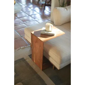 Acacia Wood Sofa Accent Table 1