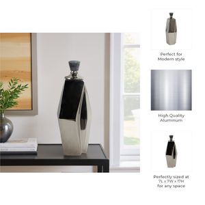 NORAWORTH SILVER VASE 17 (IN) 10