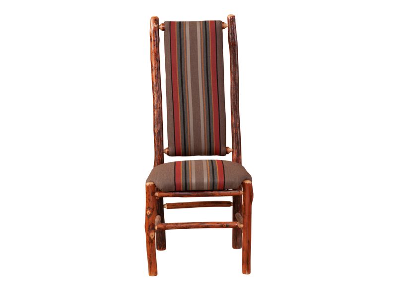 Hickory High Back Upholstered Back Side Chair - 
Customer's Own Material 3