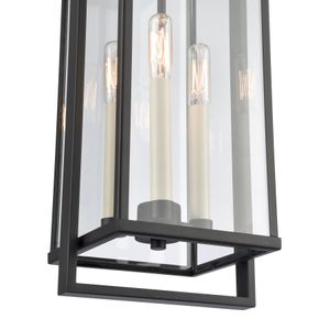 Gladwyn 8.25'' Wide 3-Light Outdoor Pendant - Matte Black 6
