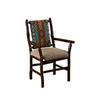 Hickory Upholstered Back Arm Chair - Upgrade Fabric