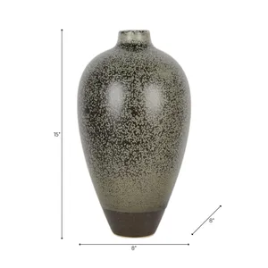 CAMDENMOOR GREEN VASE 15 (IN) 7