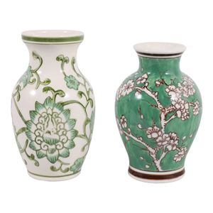 KEATONHOLM SET OF 2 GREEN CHINOISERIE 7 (IN) 1