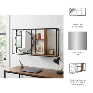 RAYMONDWELL BROWN WALL SHELF 16 (IN) 10