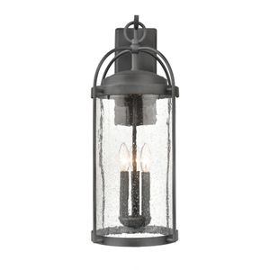 Catalonia 24'' High 3-Light Outdoor Sconce - Distressed Zinc 1