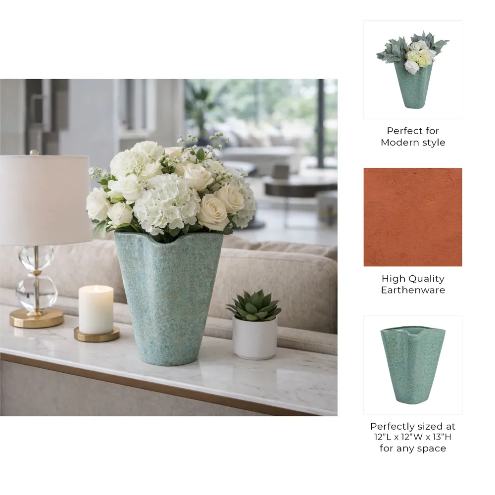 TIPTONPARK GREEN VASE 13 (IN)