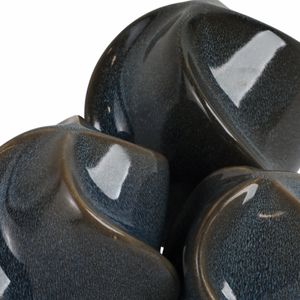 DUFFYROSE SET OF 3 BLUE ORBS 6 (IN) 6