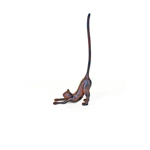 Cast Iron Cat Paper Towel Holder 3