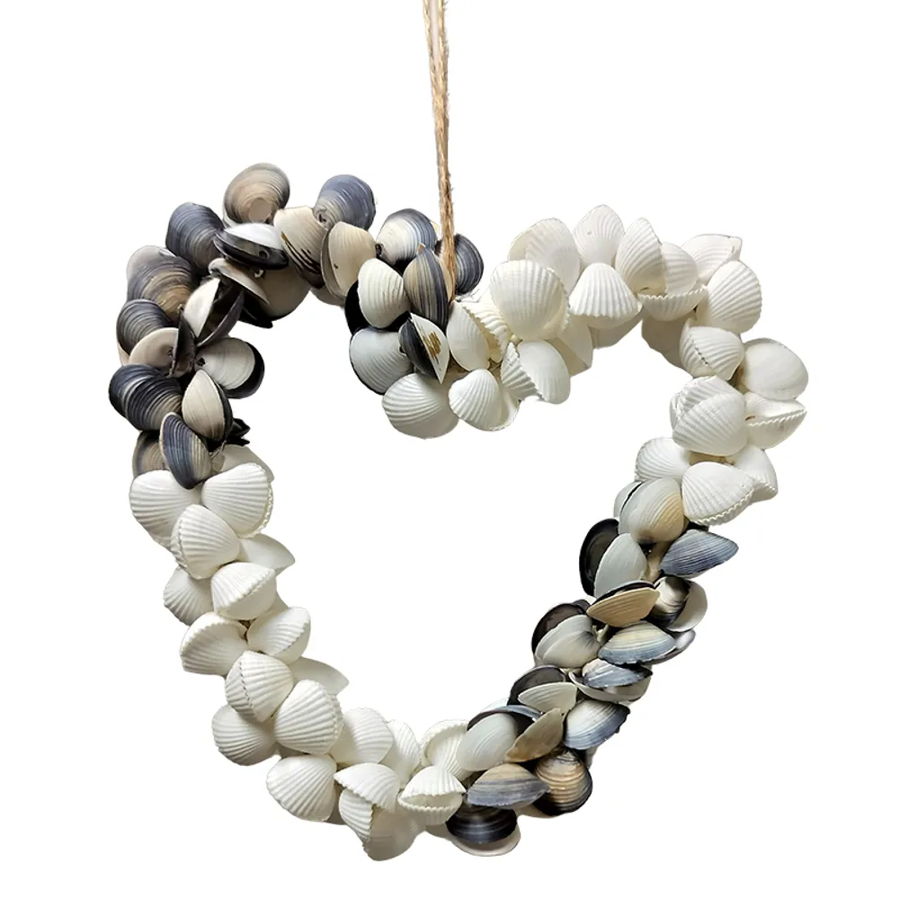 6" CAYCAY HEART WHITE AND PURPLE