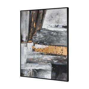 Reading in Gray Framed Wall Art 2
