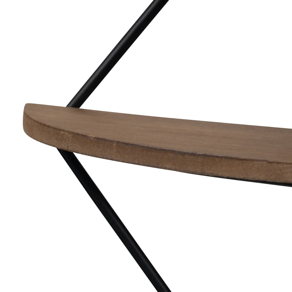 WALTBEACH BROWN WALL SHELF 21 (IN)