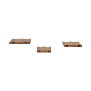 ATLASTON SET OF 3 BROWN WALL SHELF 1 (IN) 5