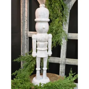 White Washed Nut Cracker 16x4.5in 1