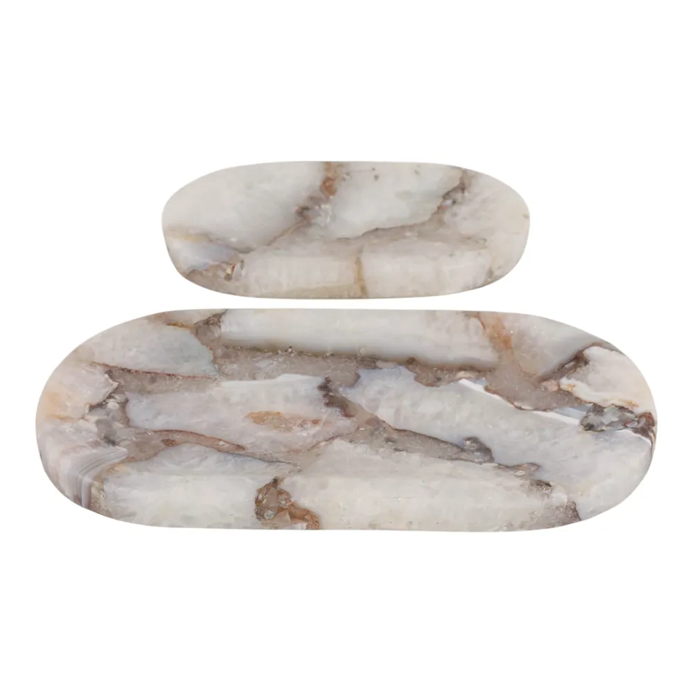 OPALDALE SET OF 2 IVORY TRAY 1 (IN)