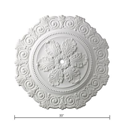 Marietta 33″ Wide Medallion - White