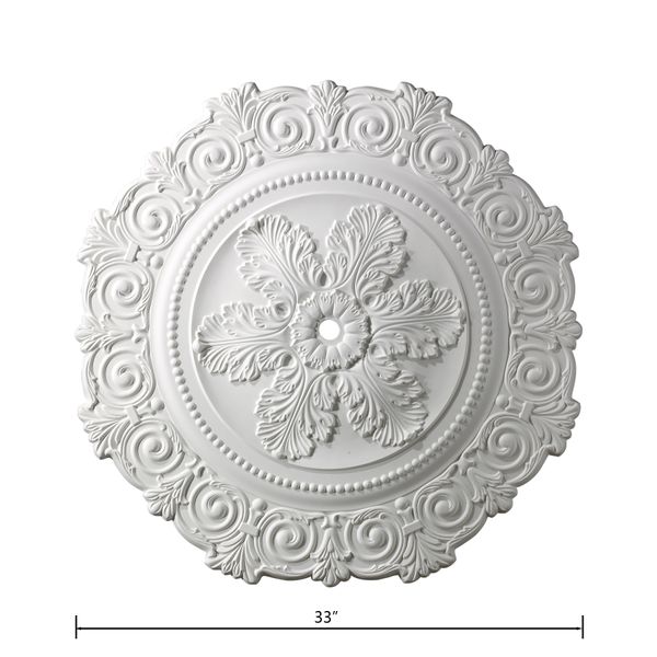 Marietta 33'' Wide Medallion - White