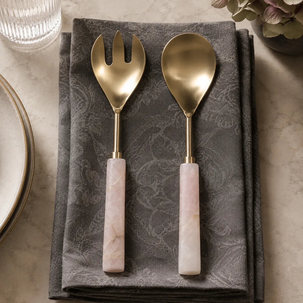 FRAZERGATE SET OF 2 GOLD SERVEWARE 1 (IN)