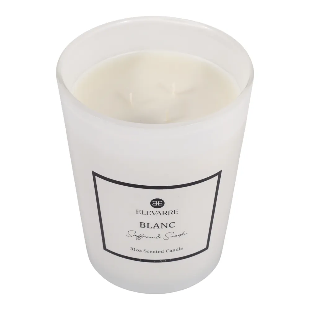 ROWANSTONE BLANC SAFFRON & SUEDE CANDLE 7 (IN)