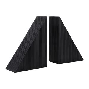 ALECSHAW SET OF 2 BLACK BOOKENDS 8 (IN) 1