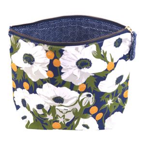 Anemone Poppy Large Essential Canvas Pouch 3