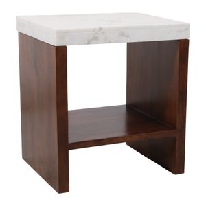 BAKERCLIFF WHITE TABLE 23 (IN) 1