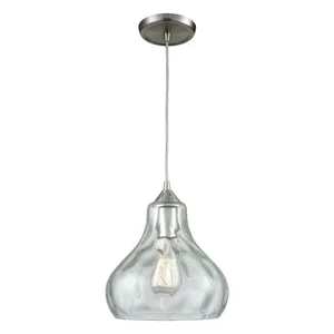 Belmont 10″ Wide 1-Light Mini Pendant - Satin Nickel 1