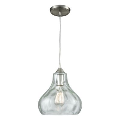 Belmont 10″ Wide 1-Light Mini Pendant - Satin Nickel