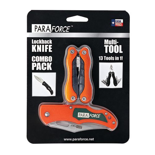 ParaForce Lockback Knife - Multi-Tool Combo