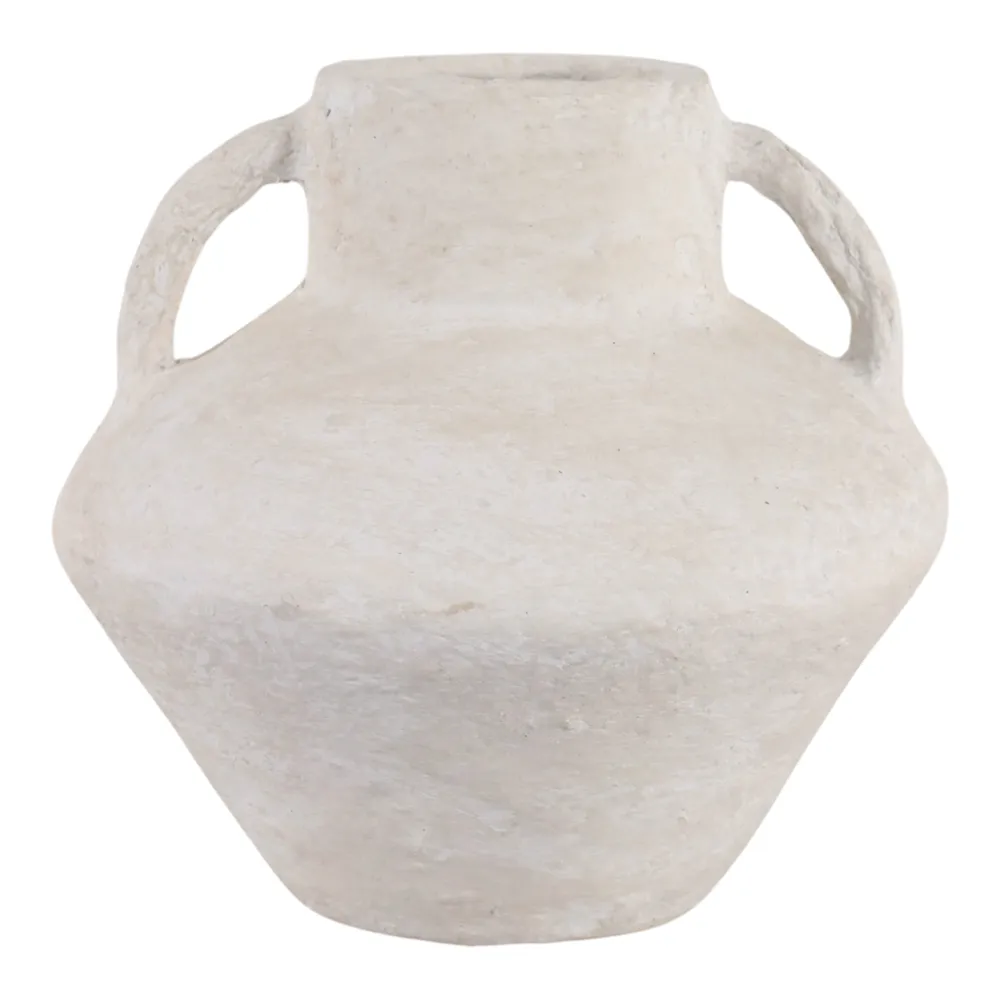 FERRIS WHITE VASE 9 (IN)
