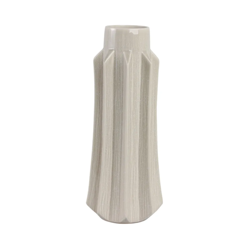 BAKERHAVEN TAUPE VASE 19 (IN)