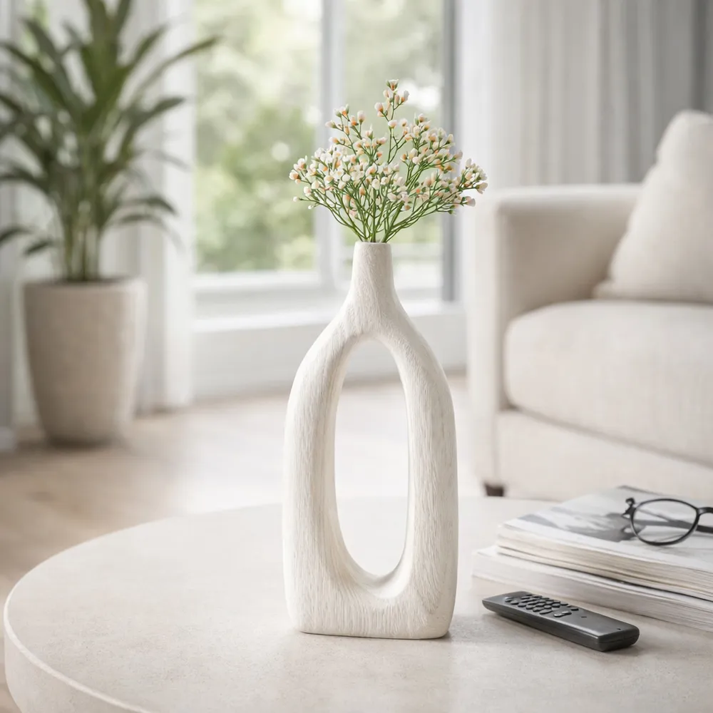 GRAYSONHAM WHITE VASE 14 (IN)