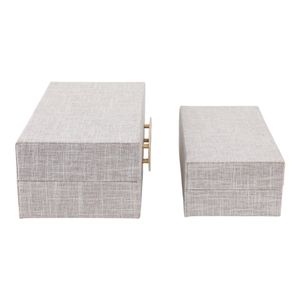 HARLANWELL SET OF 2 WHITE BOXES 5 (IN) 4