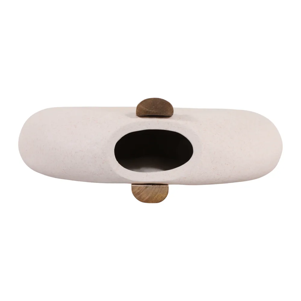 FINTONSIDE WHITE VASE 15 (IN)