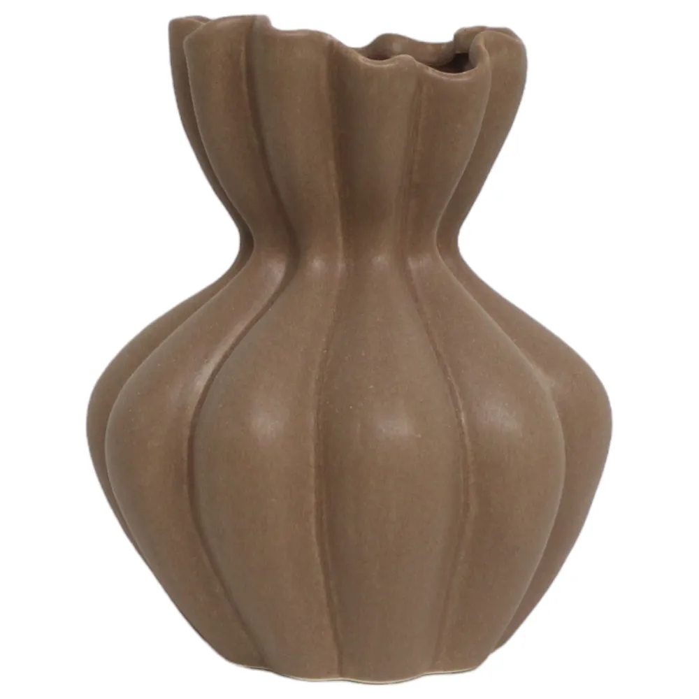 ERWINGROVE BROWN VASE 10 (IN)