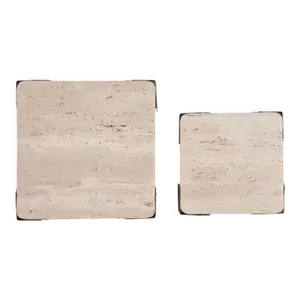 JANEVIEW SET OF 2 IVORY TRAY 2 (IN) 8